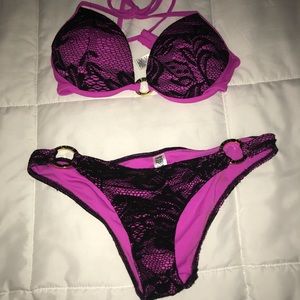 PINK XS padded swimsuit.